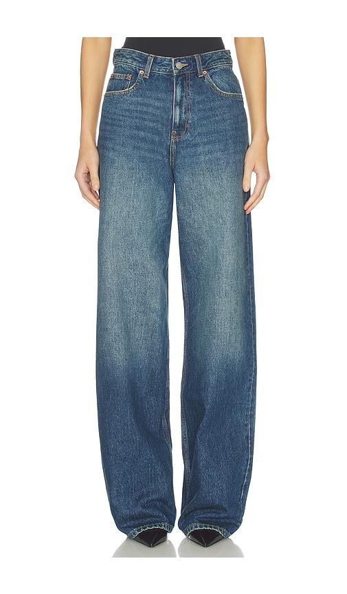 dr. denim donna wide leg in blue.