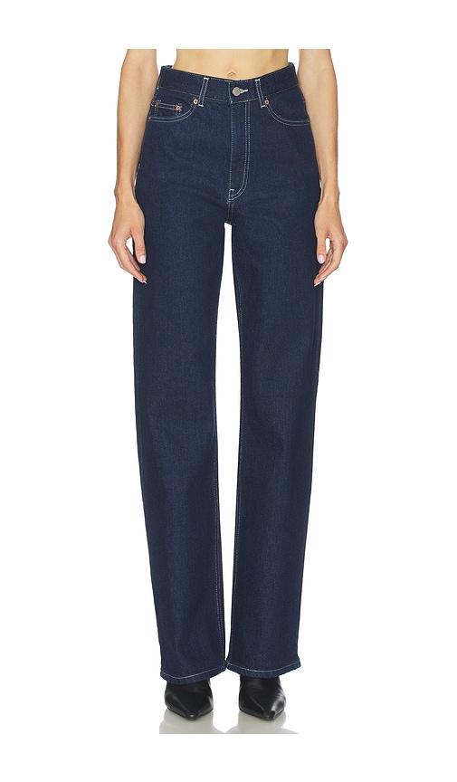 dr. denim echo straight leg in blue.