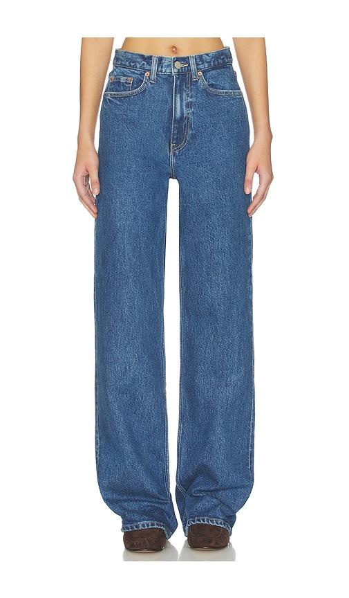 dr. denim echo straight leg in blue.
