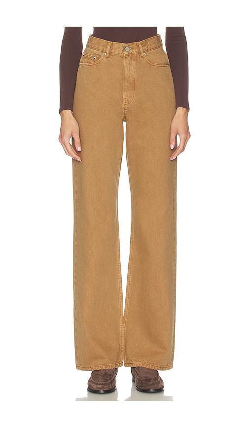 dr. denim echo straight leg in tan.