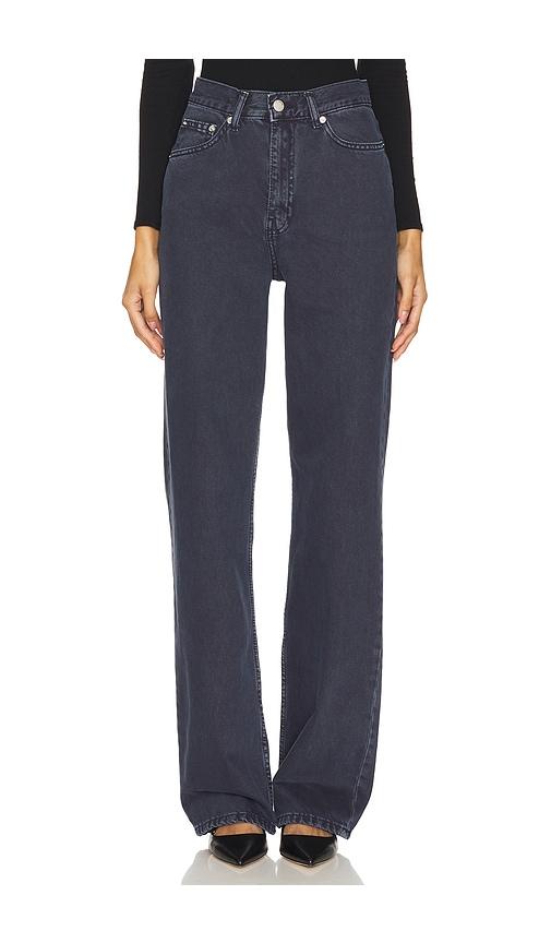 dr. denim echo straight leg jeans in navy.