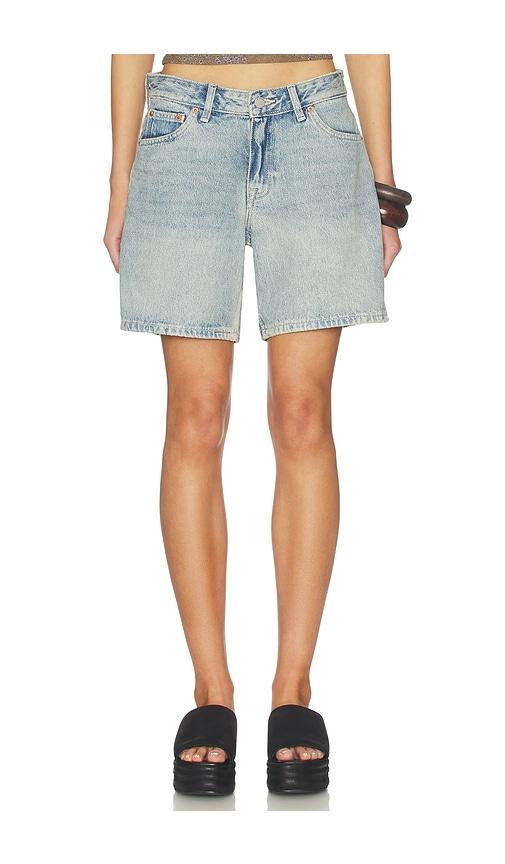 dr. denim hill shorts in blue.