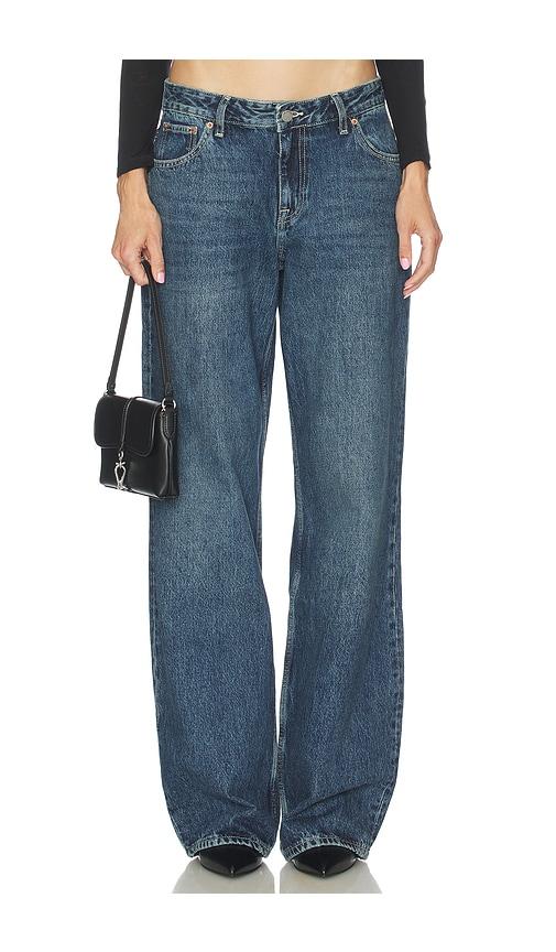 dr. denim hill wide leg in blue.