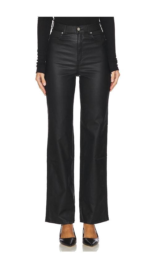 dr. denim moxy straight pant in black.