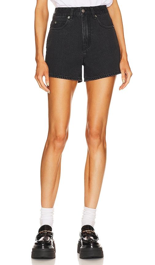 dr. denim nora short in black.