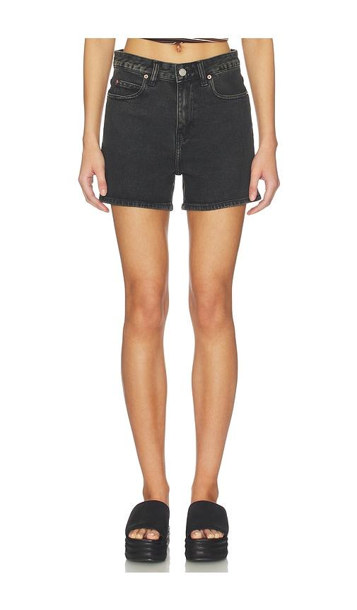 dr. denim nora shorts in black.