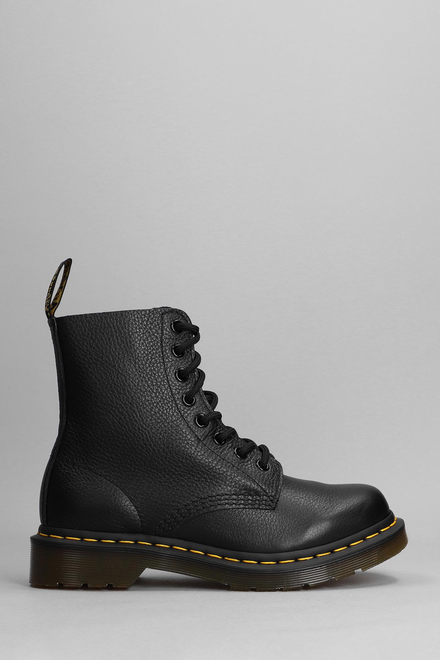 dr. martens black leather pascal virginia boots