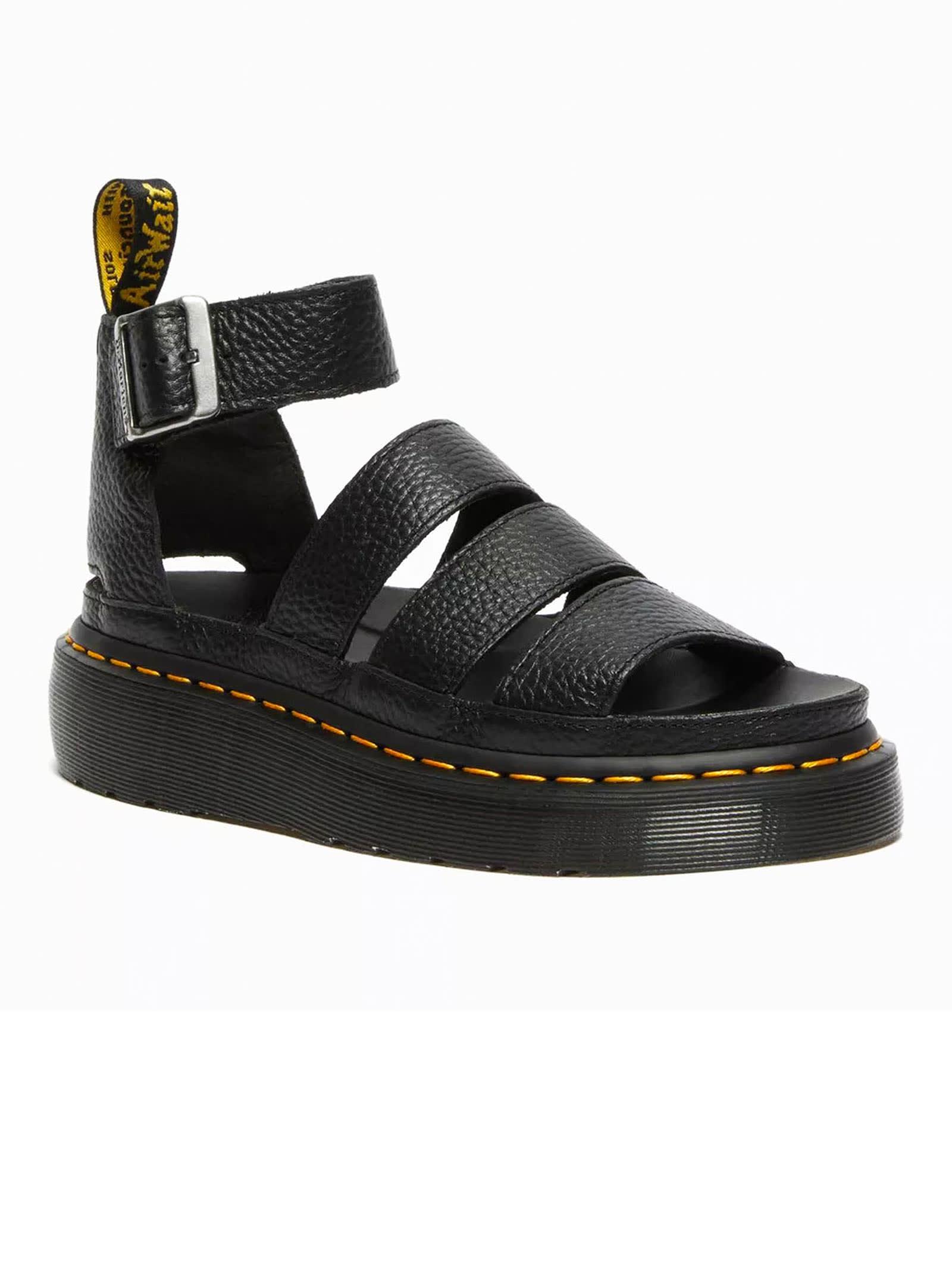 dr. martens clarissa ii quad leather platform sandals