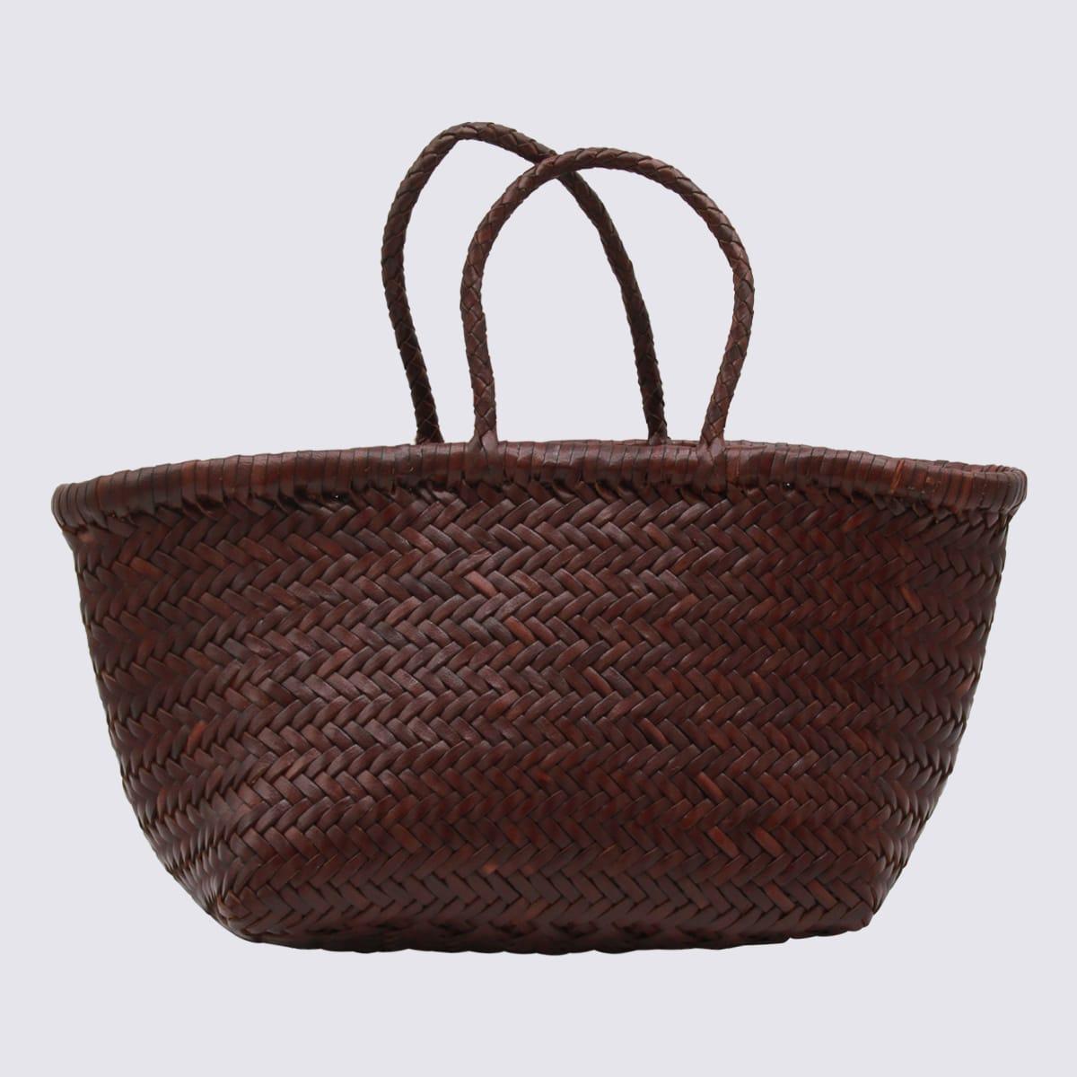 dragon diffusion dark brown lather bamboo triple jump small totes