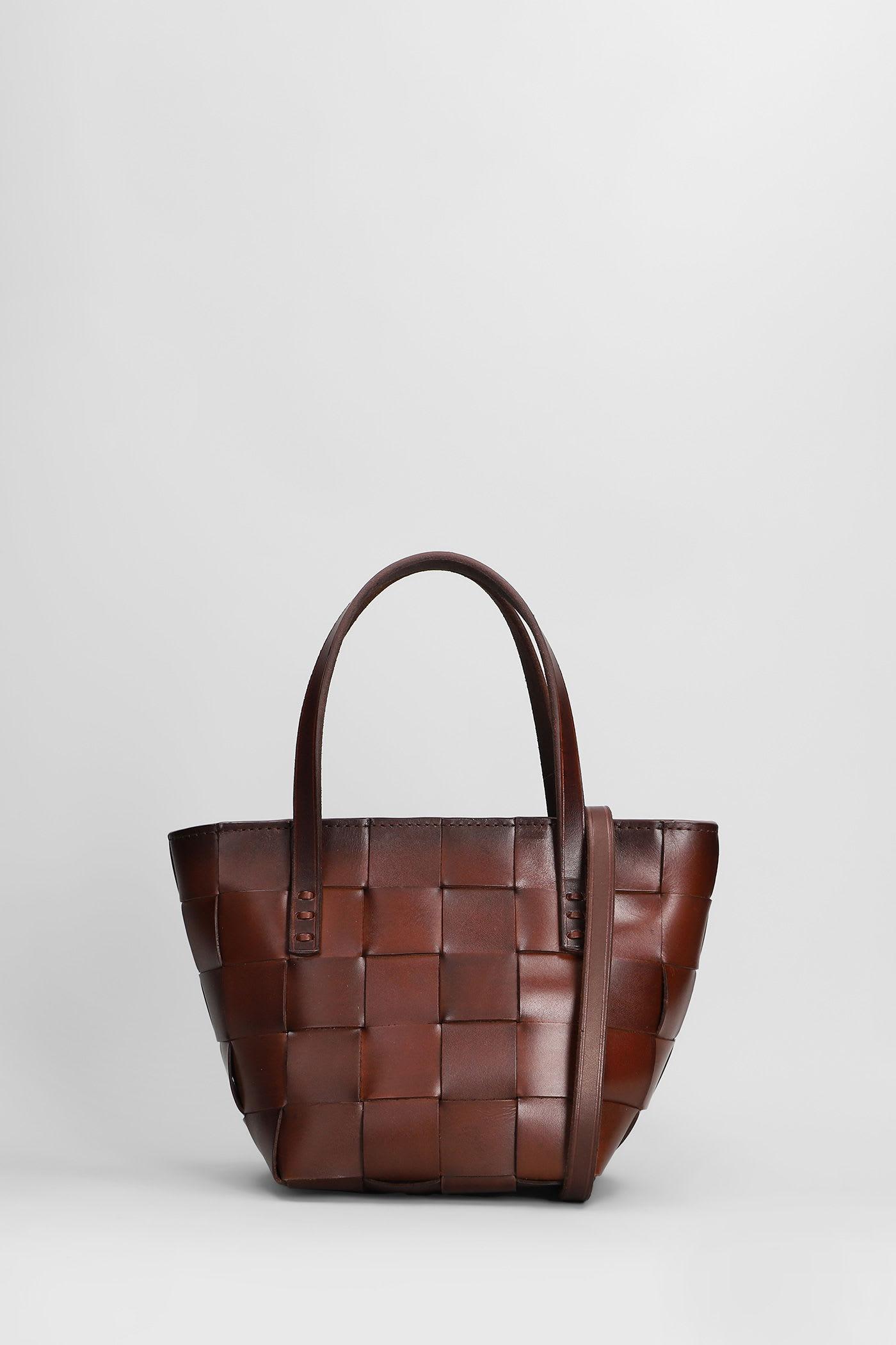 dragon diffusion japan mini shoulder bag in brown leather