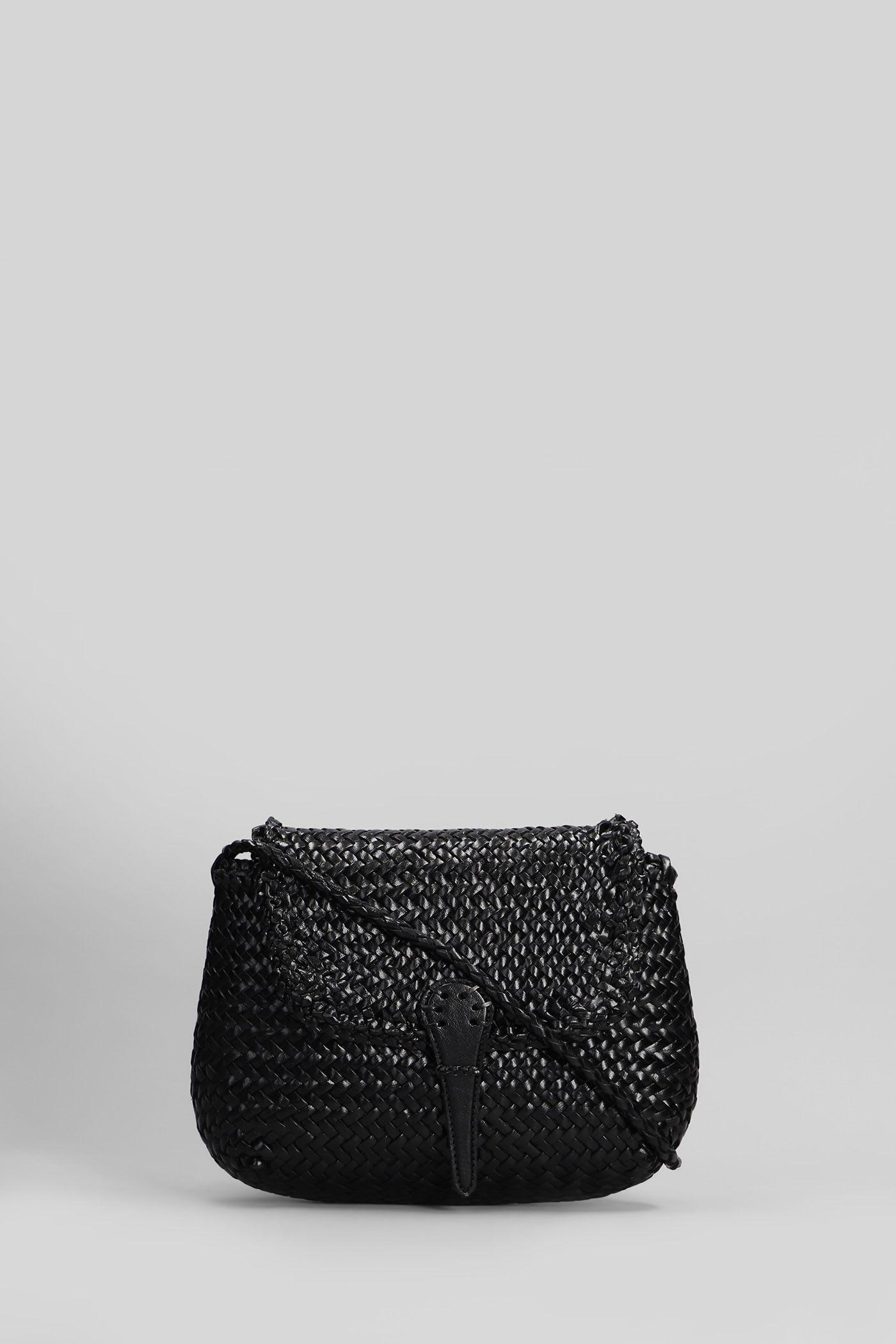 dragon diffusion mini city bag shoulder bag in black leather