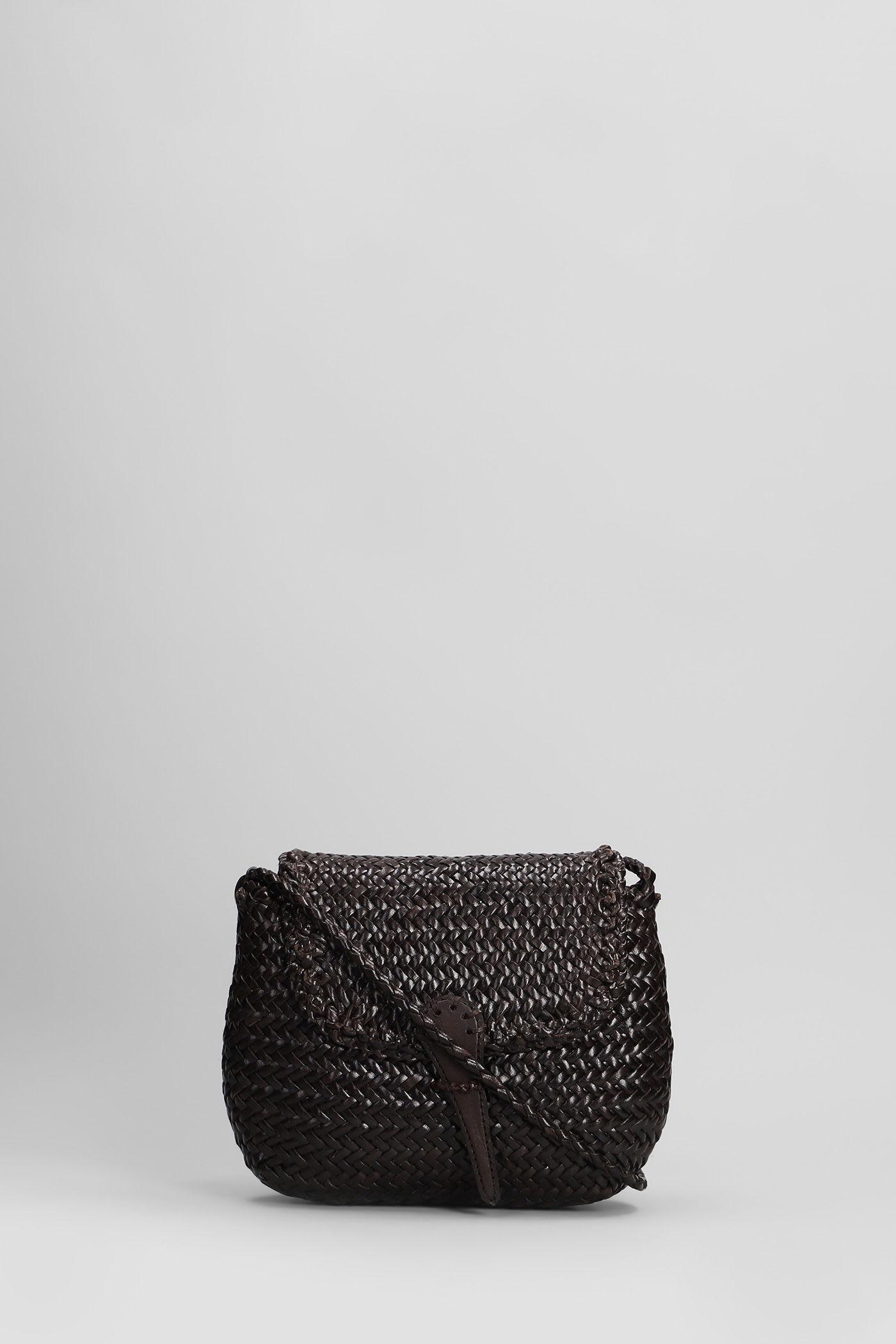 dragon diffusion mini city bag shoulder bag in brown leather