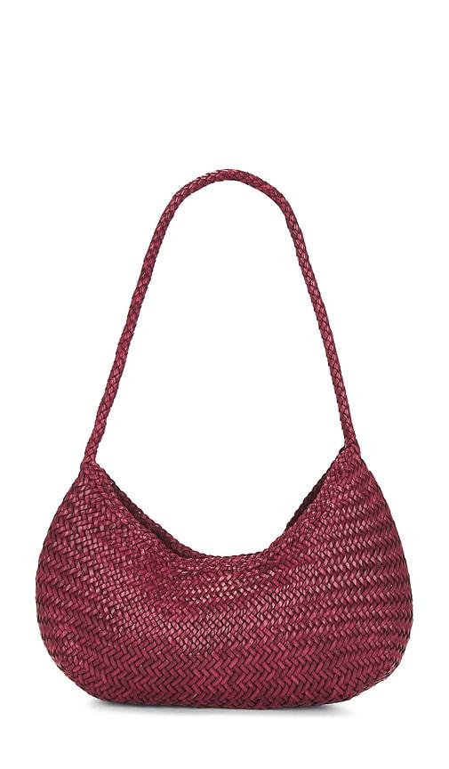 dragon diffusion nova luna shoulder bag in burgundy.