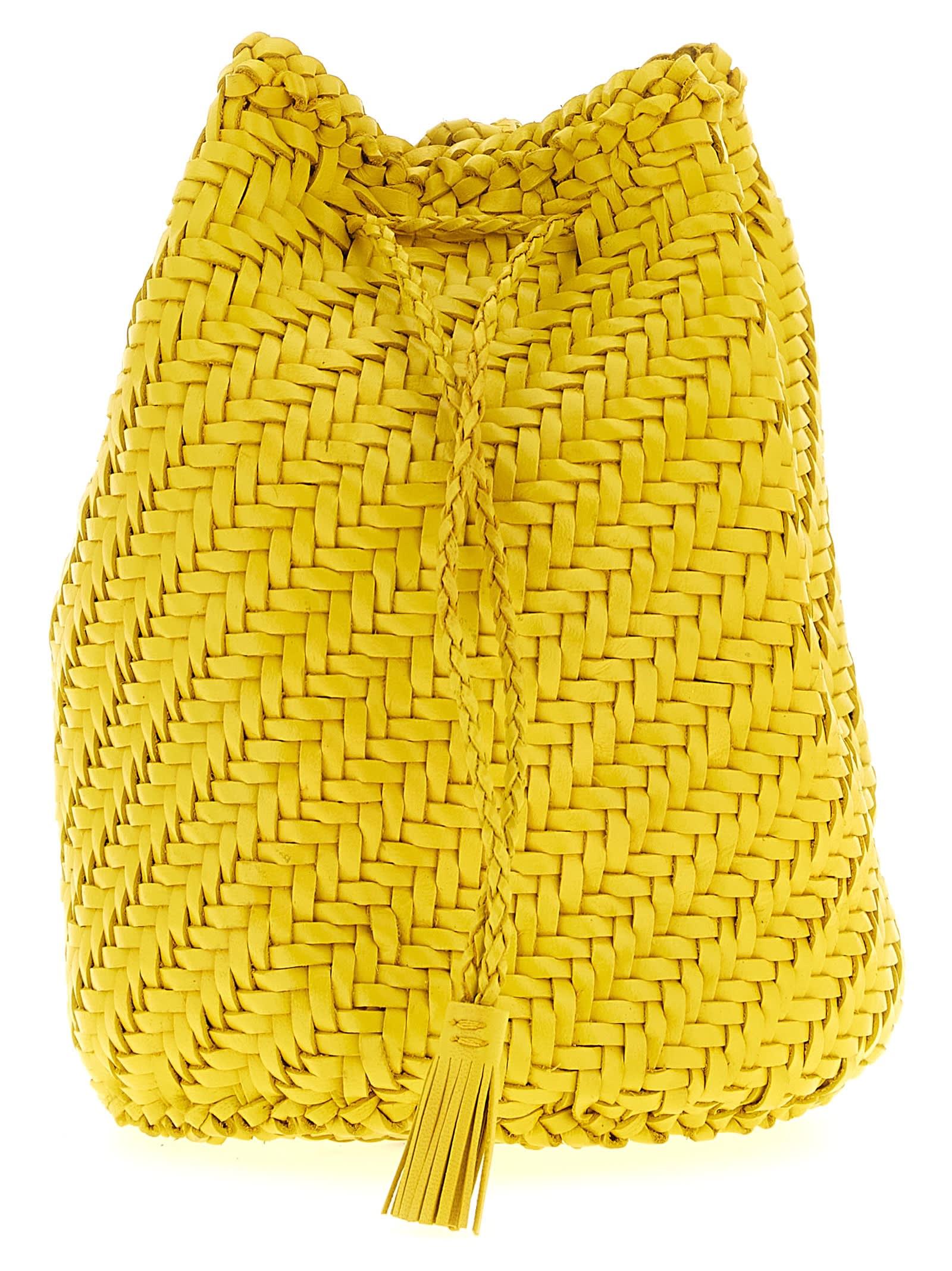 dragon diffusion pompom double jump bucket bag