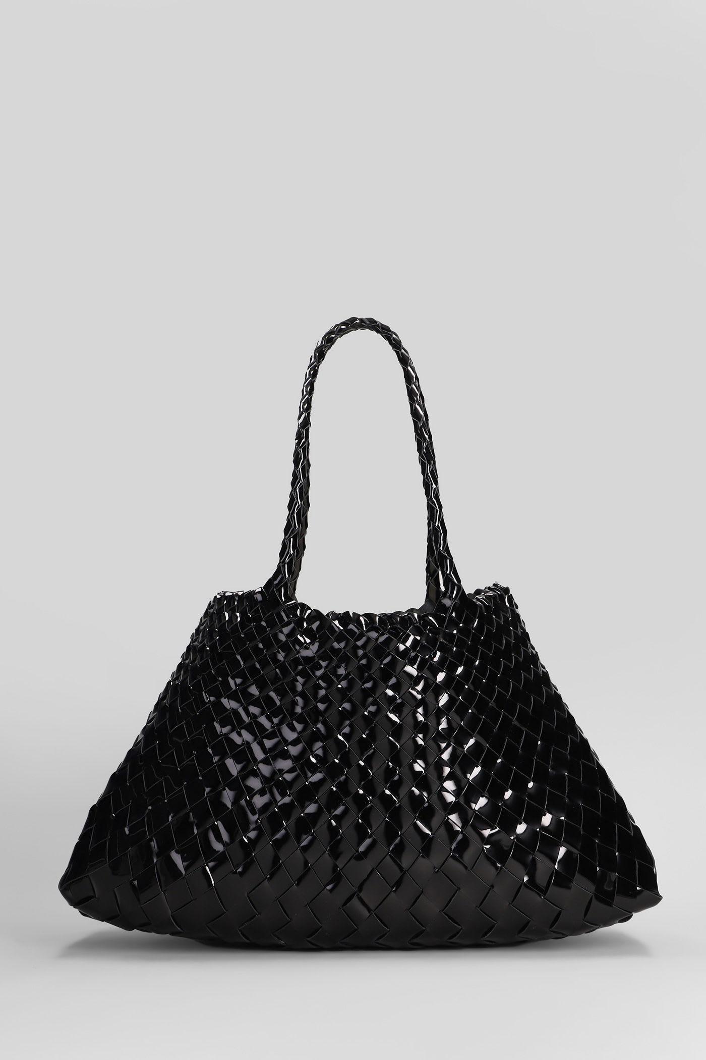 dragon diffusion santa croce big tote in black leather