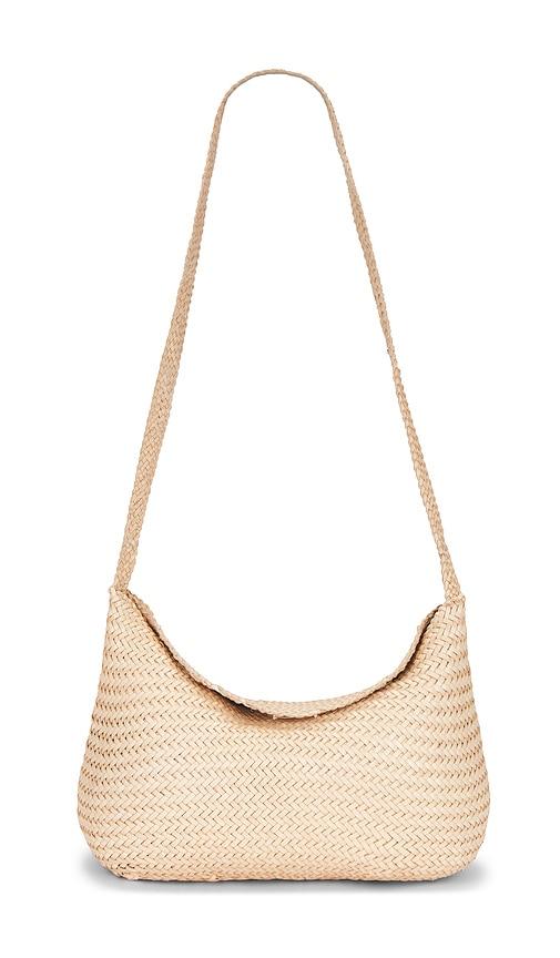 dragon diffusion santa marta shoulder bag in beige.