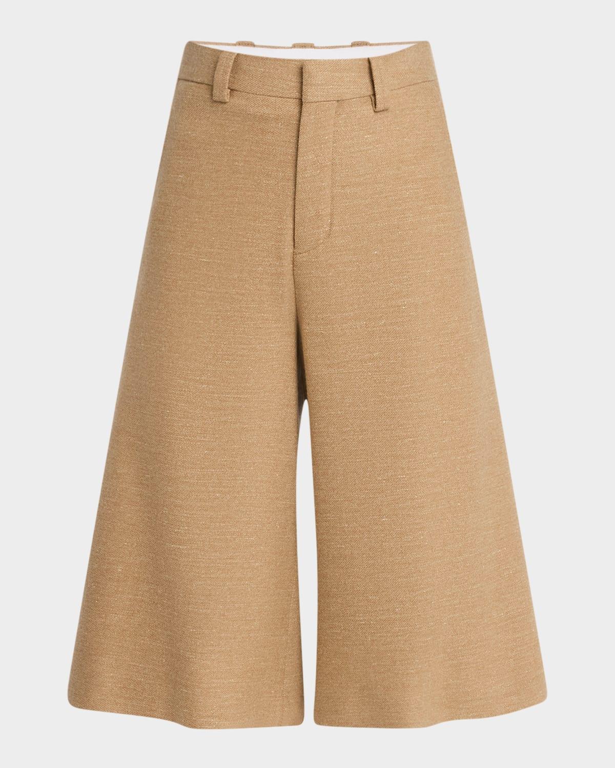 drake light wool cashmere bermuda shorts