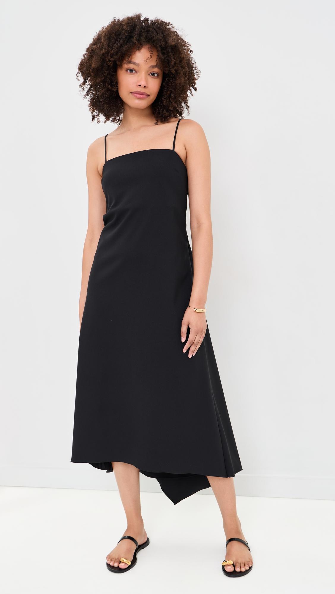 drape back dress