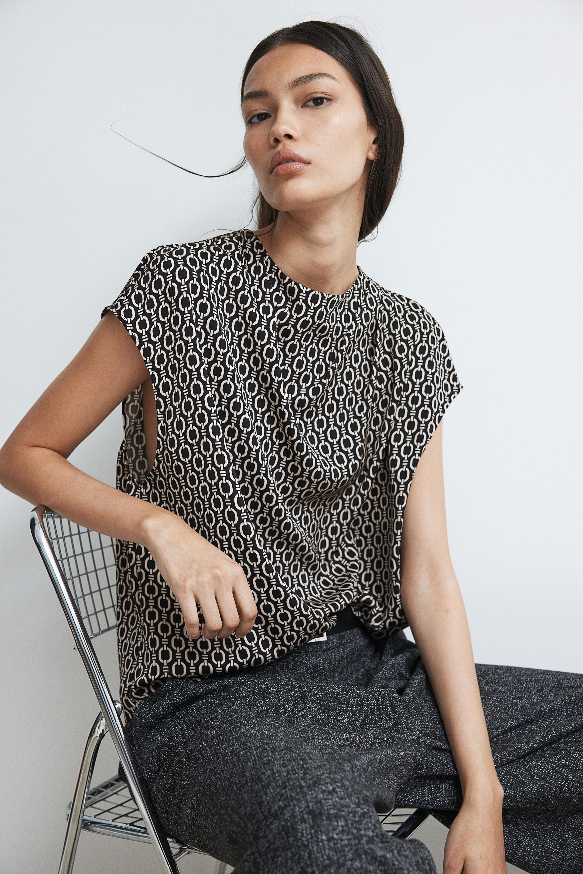 draped blouse