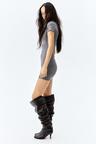 draped bodycon dress