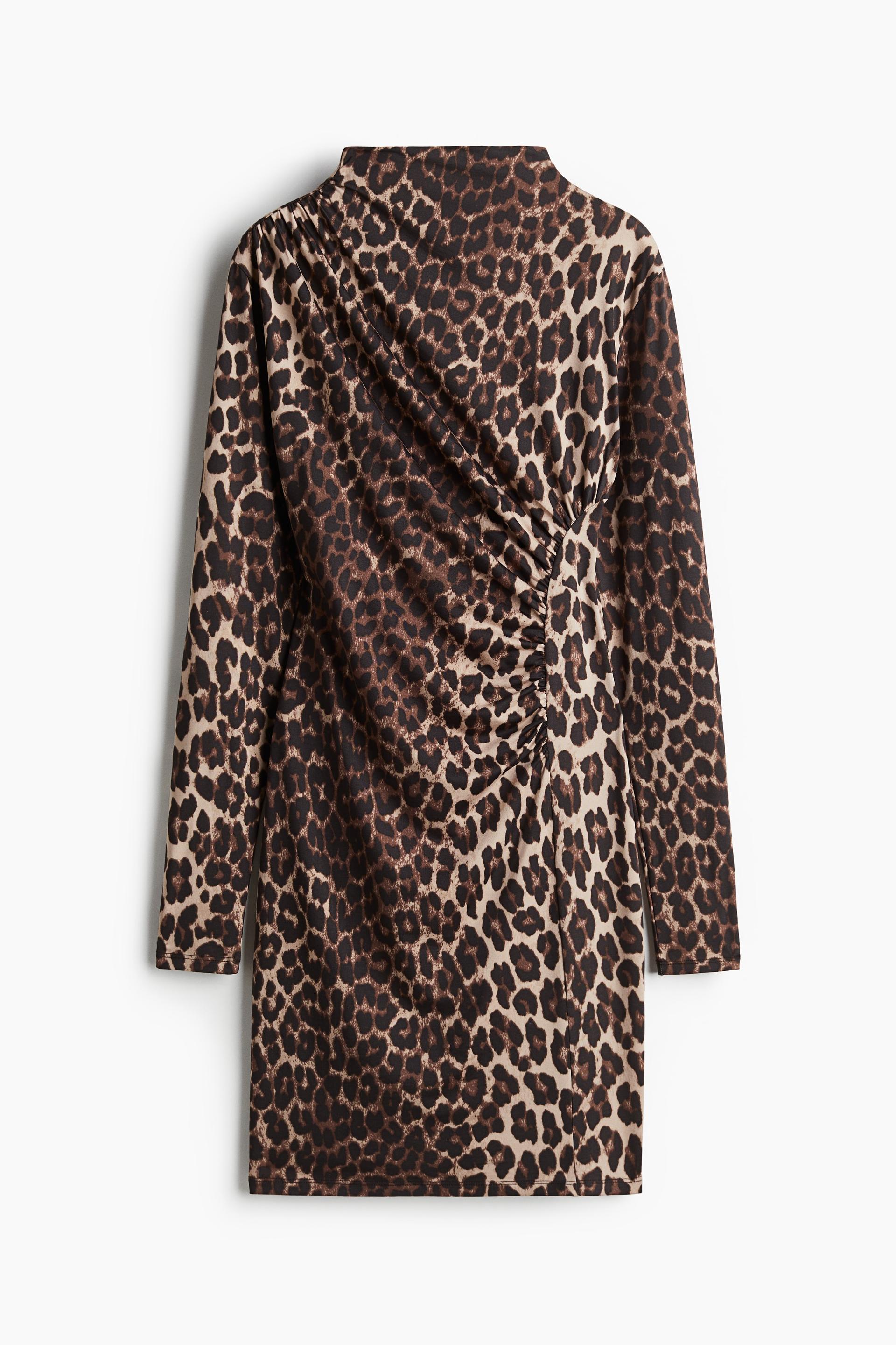 draped bodycon dress