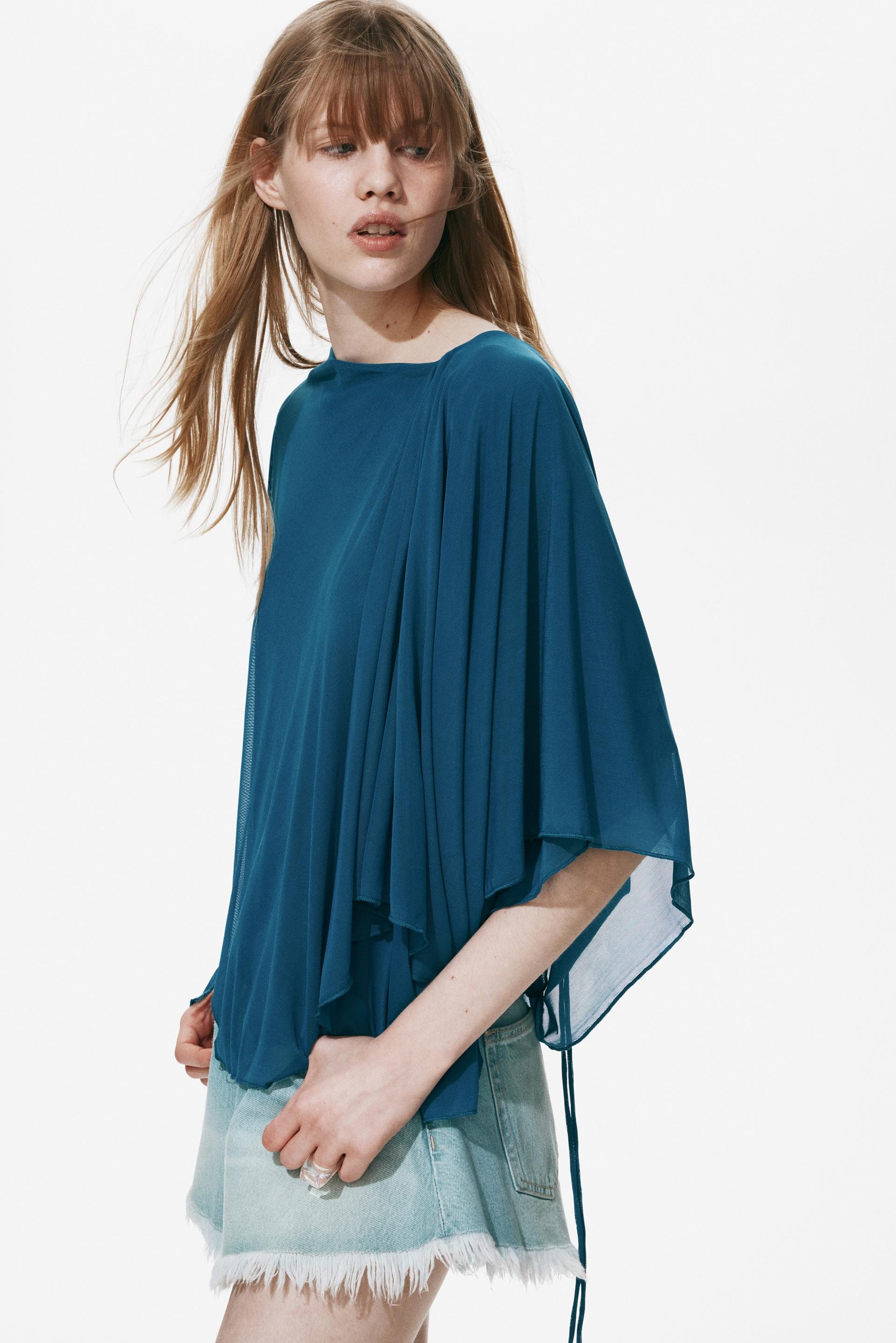 draped cape top