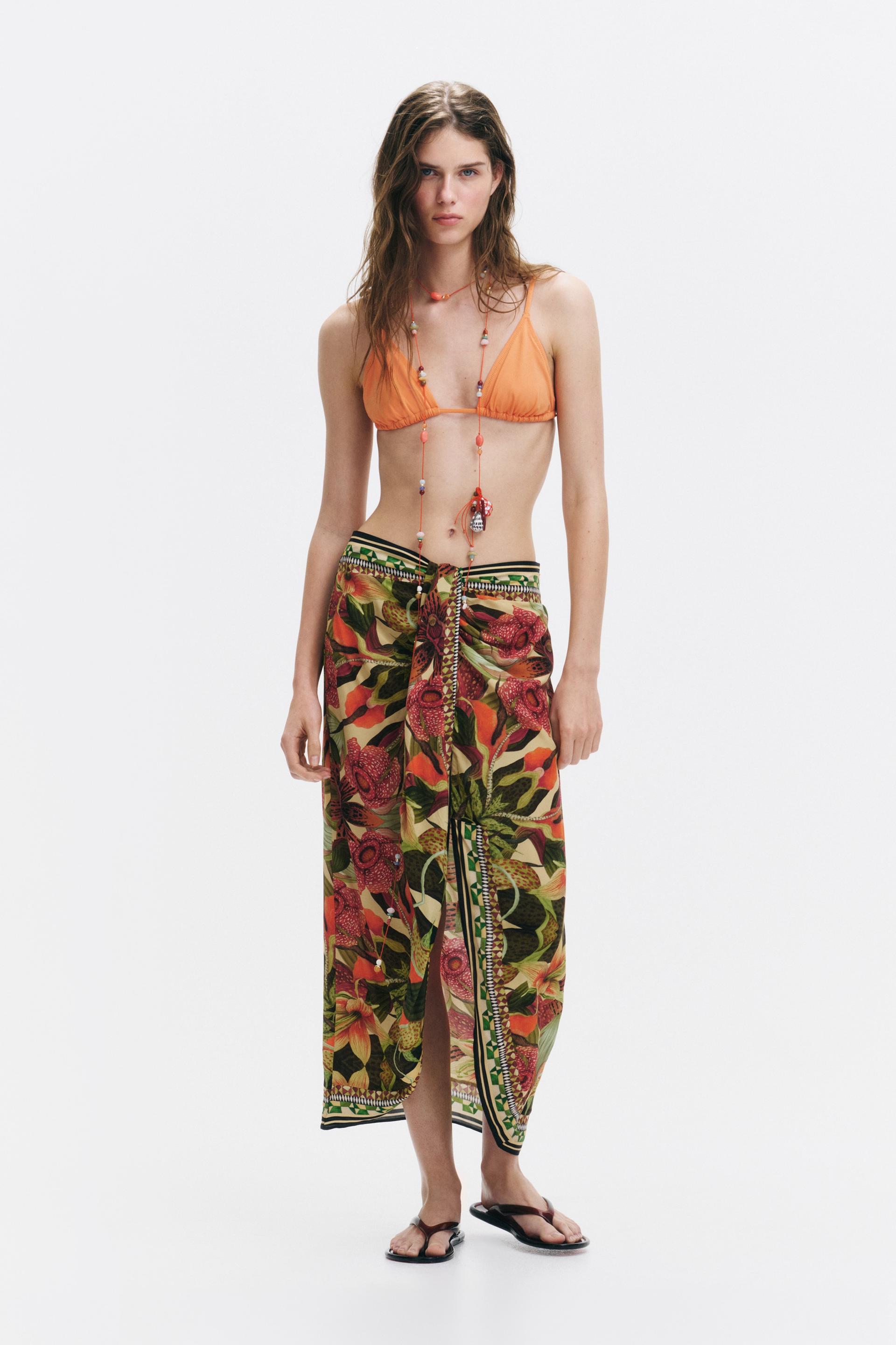 draped-detail midi skirt