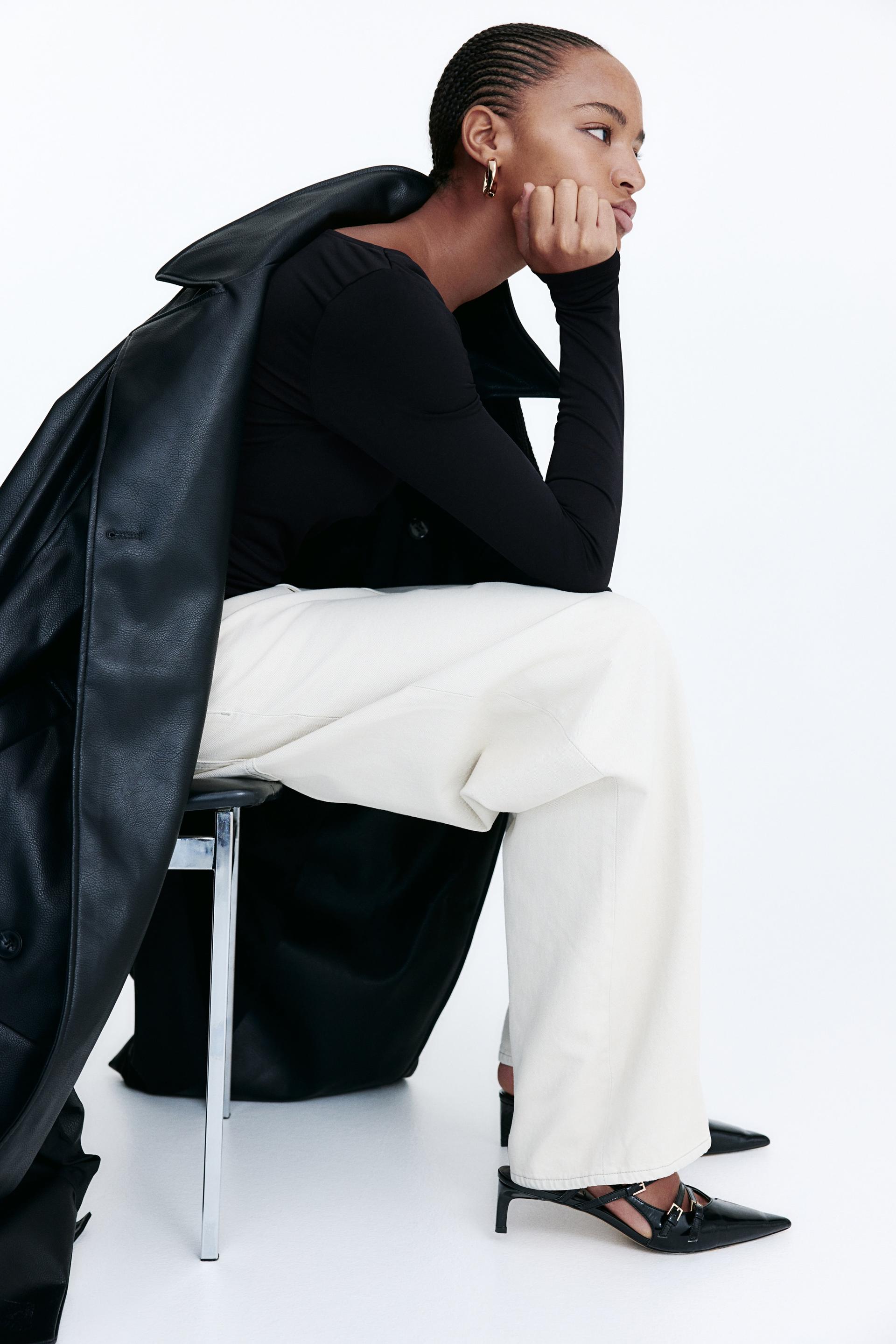 draped jersey top