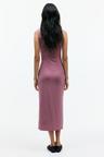 draped midi dress