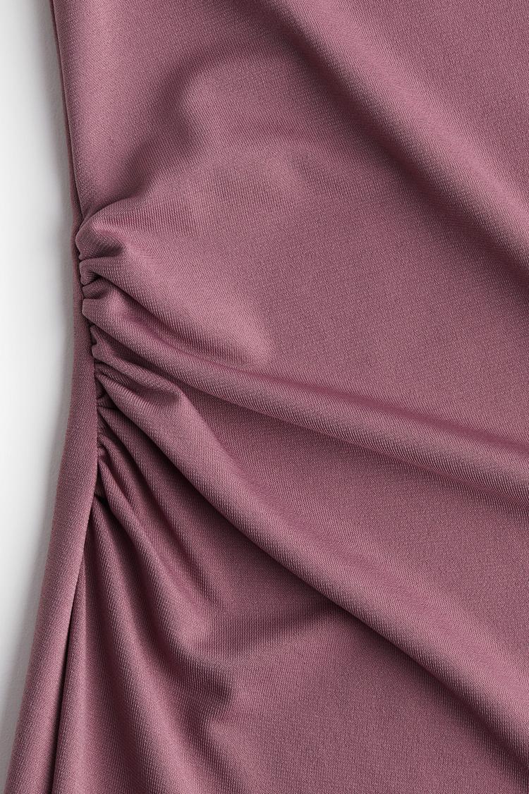draped midi dress