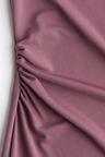 draped midi dress