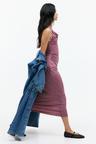 draped midi dress