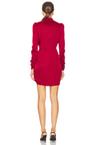 draped mini dress