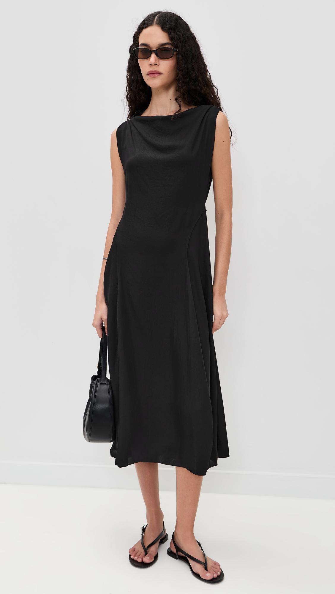 draped parachute dress