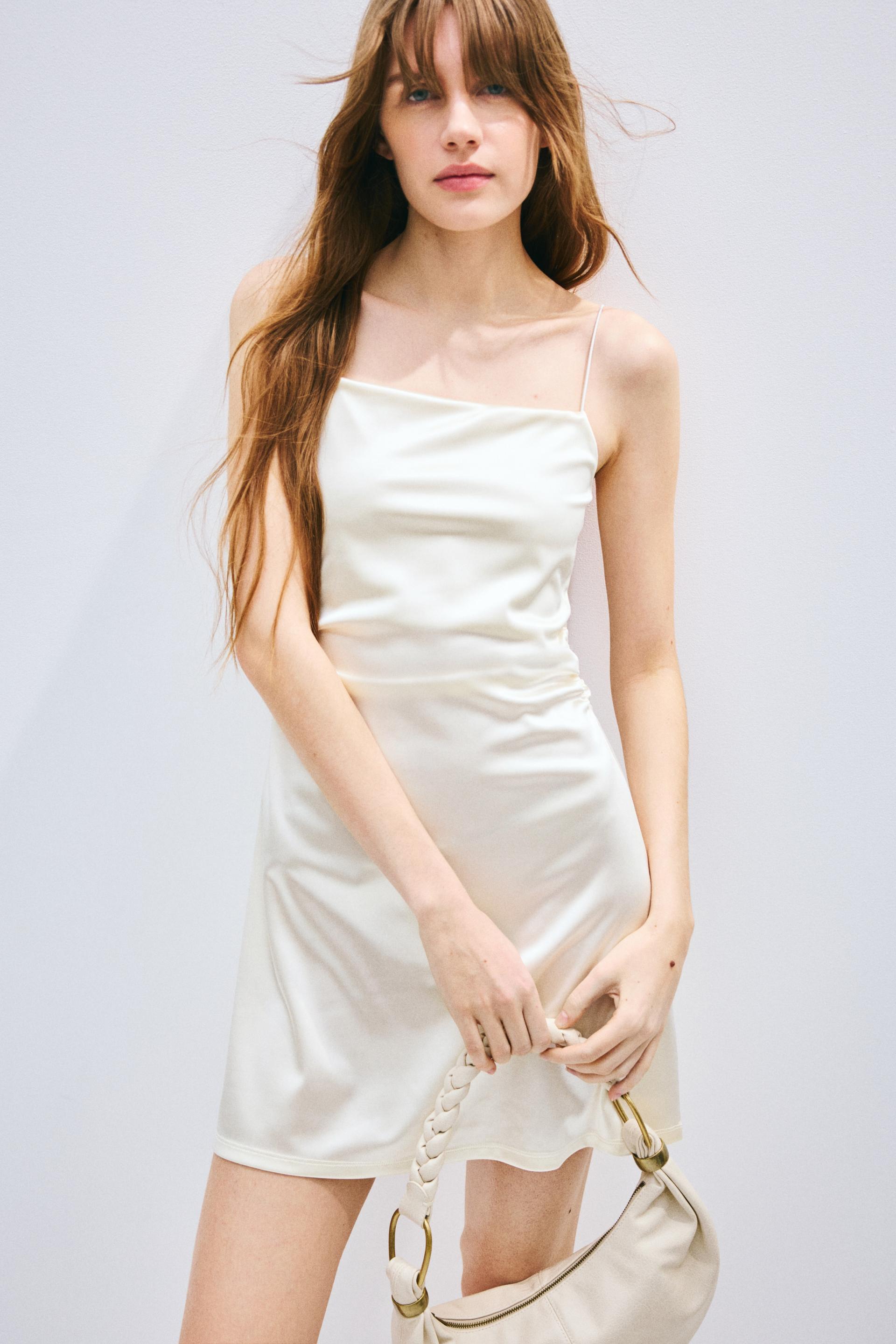 draped slip dress