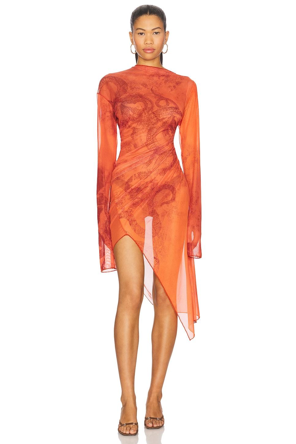 draped twisted dress