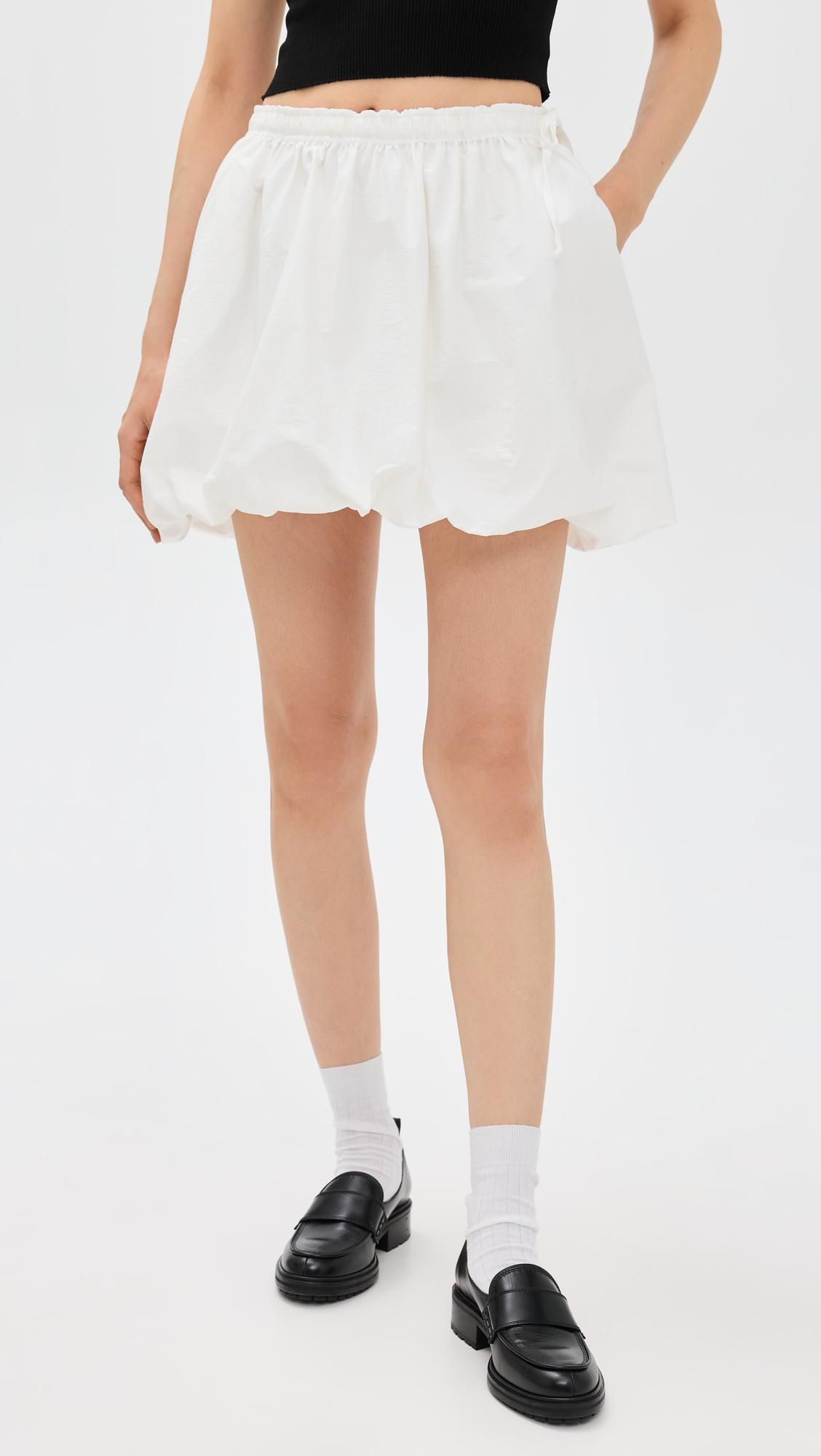 drawstring bubble skirt