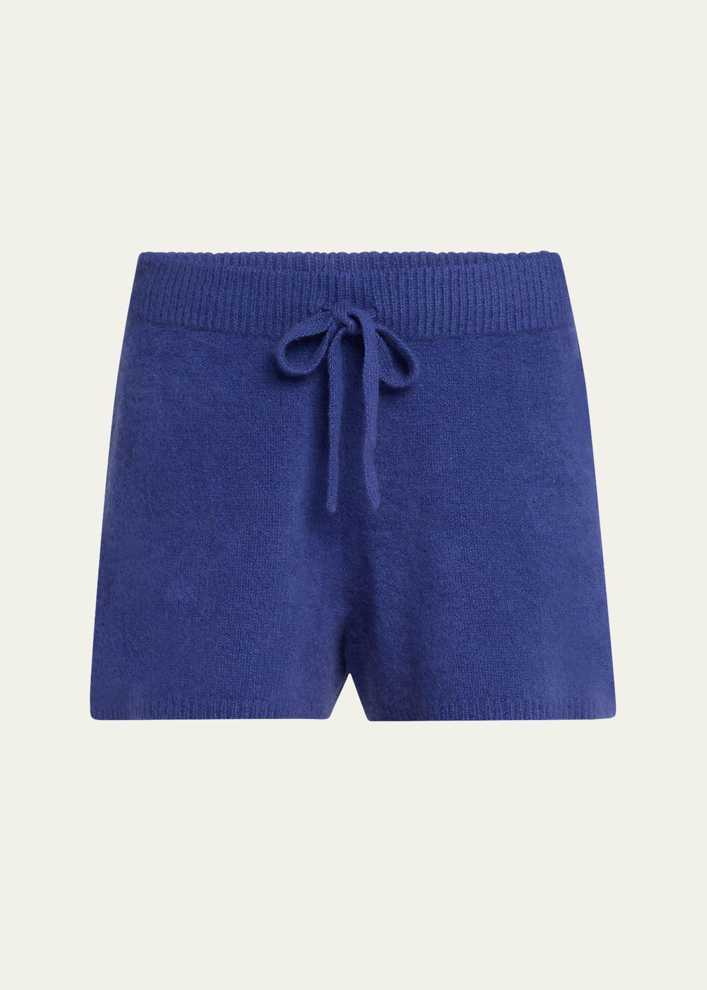 drawstring cashmere lounge shorts