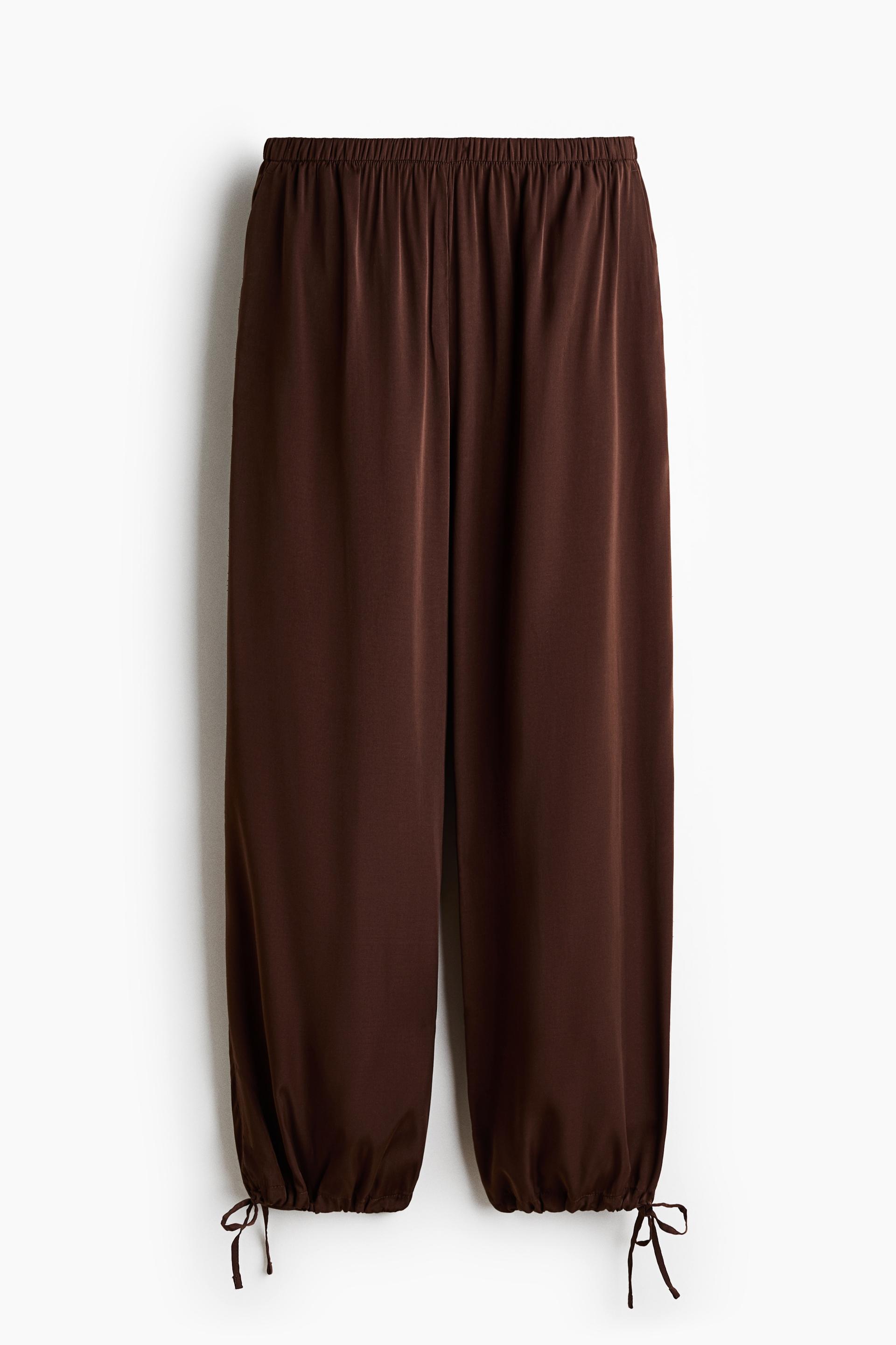 drawstring-detail balloon-leg pants