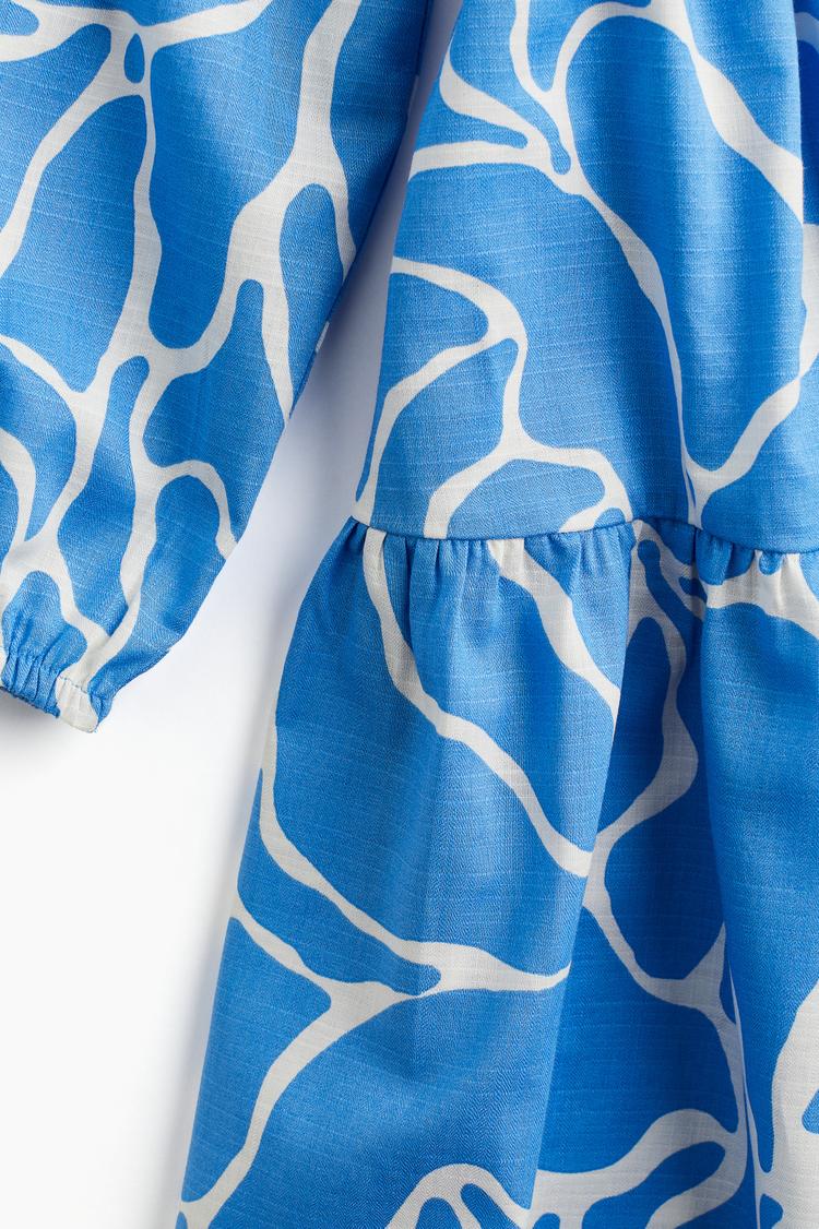 drawstring-detail dress