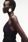 drawstring-detail maxi dress