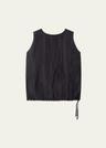 drawstring trapeze top