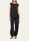 drawstring trapeze top