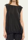 drawstring trapeze top