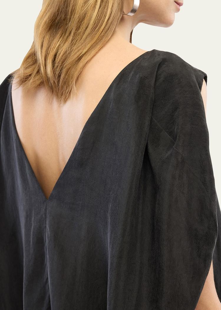 drawstring trapeze top