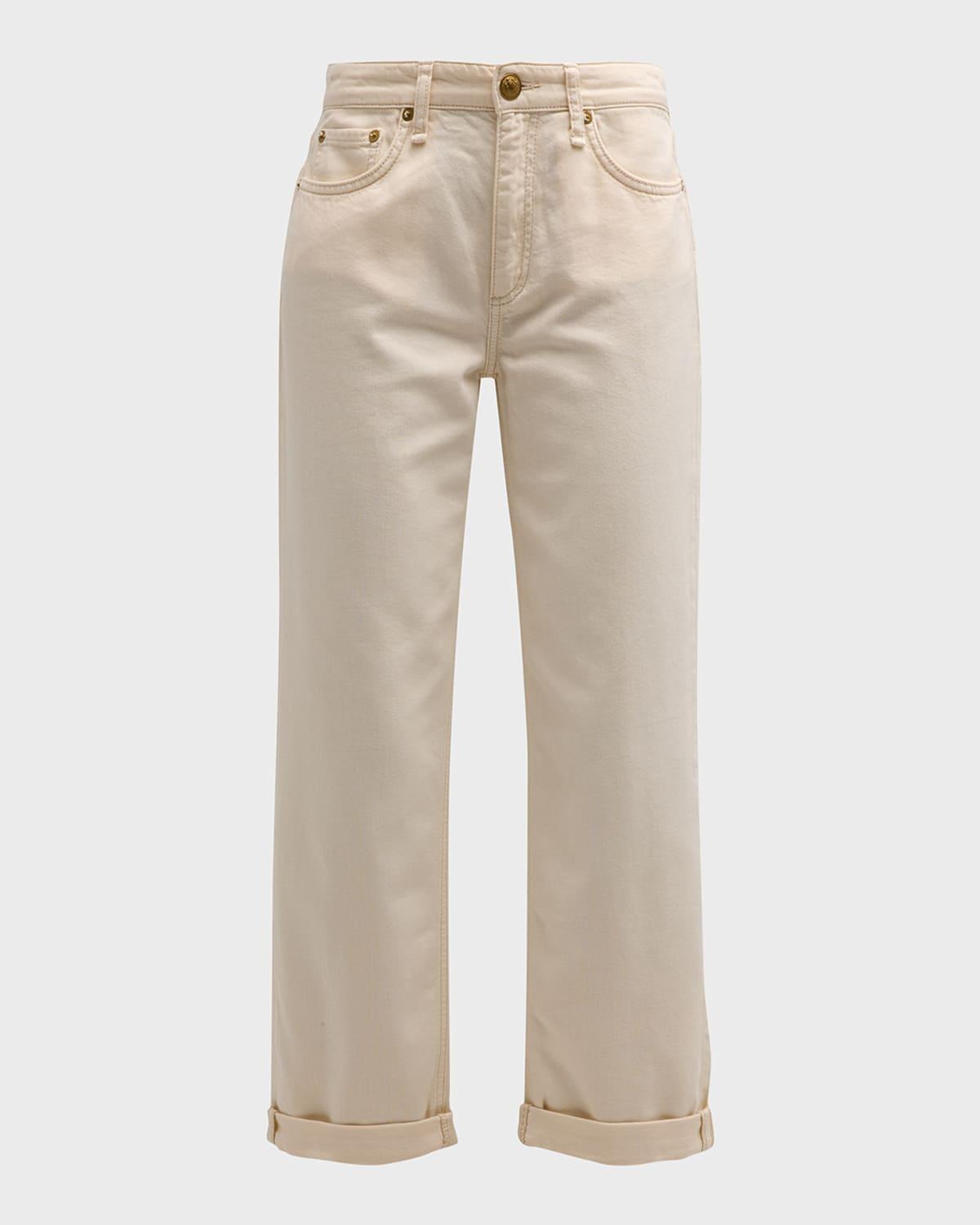 dre low-rise baggy boyfriend cropped jeans