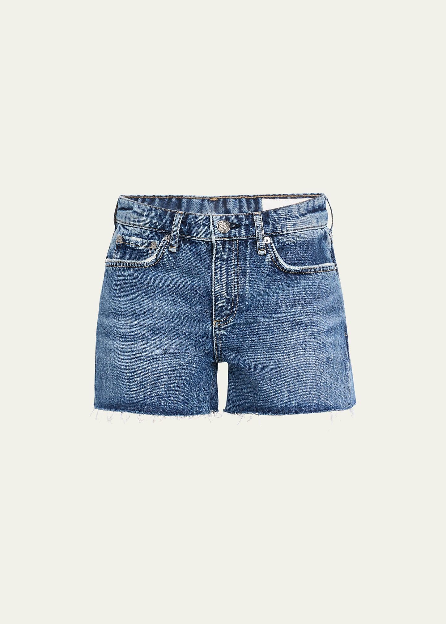 dre low-rise denim shorts