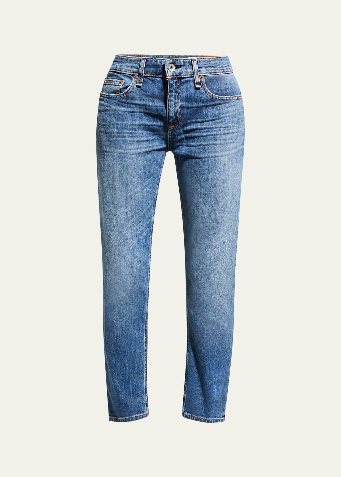 dre low-rise slim boyfriend ankle jeans