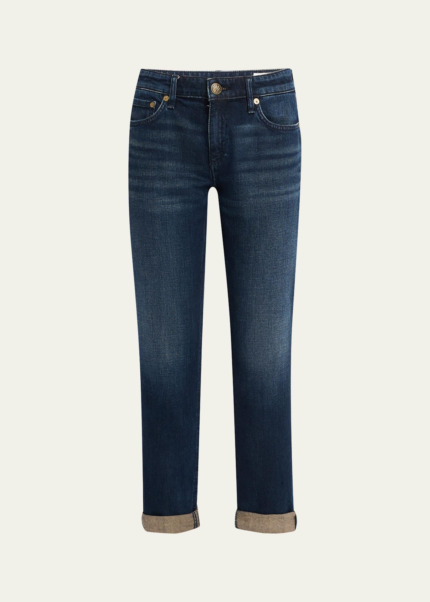 dre low-rise slim boyfriend jeans