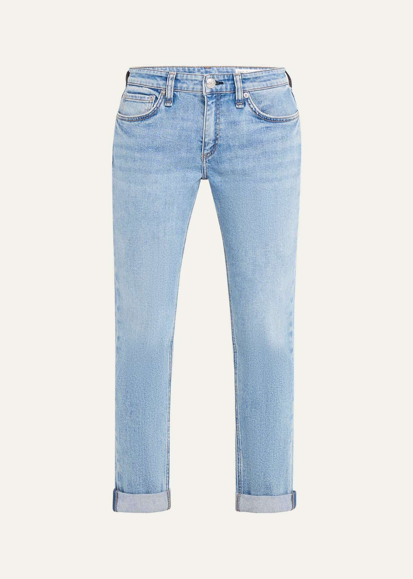 dre low-rise slim boyfriend jeans
